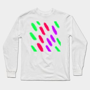 Colorful watercolor abstract texture art design Long Sleeve T-Shirt